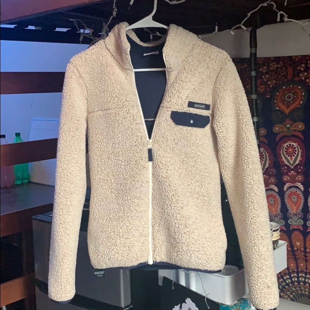 Columbia wool winter zip up
